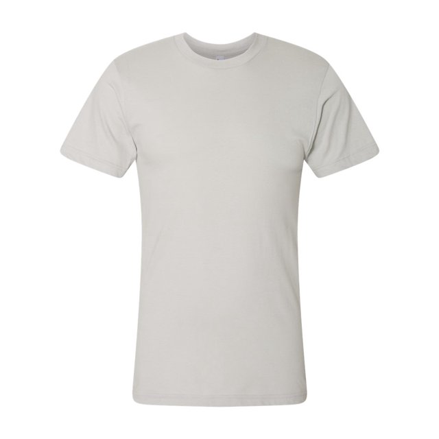 American Apparel T-Shirt en Jersey Fin, 2TG, Argent Neuf