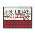 thumbnail image 1 of Stupell Industries Holiday Cheer Red Plaid Christmas Word Design Framed, 16 x 20, Multi-Color, 1 of 4