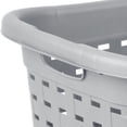 thumbnail image 2 of Sterilite Weave Gray laundry Basket, 2 of 8