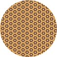 thumbnail image 1 of Ahgly Company Machine Washable Indoor Round Transitional Saddle Brown Area Rugs, 5' Round, 1 of 7