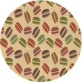 thumbnail image 1 of Ahgly Company Tapis d'Intérieur Lavables à la Machine, Carrés, Transitionnels, Rouges, 3 Pi Carrés, 1 of 7