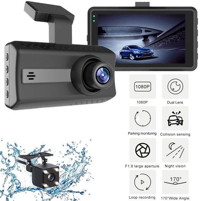 TIMIFIS Dash Cam 1080P Fhd Dvr Car Driving Recorder 3.0Inch Ips Screen Dashboard Camera 170° Wide Angle,G-Sensor,Parking Monitor,Loop Recording Vehicle Camera