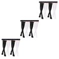 thumbnail image 1 of Transemion 4pairs Delicate Thigh High Stockings Hypoallergenic No Loose Thread All Body Shape Suitable 3Set, 1 of 6
