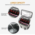 thumbnail image 2 of Large Capacity Insulated Cooler Backpack Waterproof Picnic Cooler Bag Black, 2 of 8