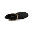 thumbnail image 4 of BLISSFUL STEP Women's Platform Chain Block High Heel Ankle Boots Black 7, 4 of 7