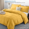 thumbnail image 2 of 500 TC 100% Egyptian Cotton Duvet Cover Zipper Closur Ultra Soft Durable and Fade Resistant Solid Pattern, 2 of 7