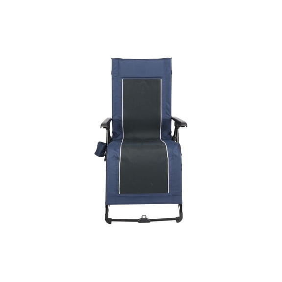 Chaise de camping Ozark Trail Quad Zero Gravity Lounger, bleu, adulte, 20.3lbs
