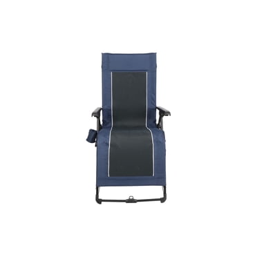 Ozark Trail Quad Zero Gravity Lounger Camping Chair, Blue, Adult, 20.3lbs
