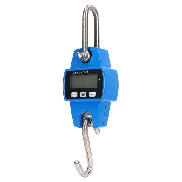 Digital Crane Scale, Multifunctional Industrial Hanging Scale Accurate Read Handheld Easy To Disassemble For Farming For Fish Weighing Blue
