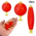 thumbnail image 2 of Splihome 20 Pieces Fishing Bobbers Weighted Foam Float Weighted Bobbers oval, 2 of 8