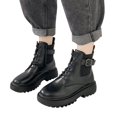 thumbnail image 3 of B91xZ Bottes pour Femmes Cheville Antidérapantes Imperméables Chaussures d'Extérieur Confortables Mode Chaussures de Randonnée pour Femmes, Gris Foncé 7, 3 of 5