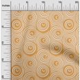 thumbnail image 2 of oneOone Polyester Spandex Dark Peach Fabric Geometric Line Art Circle Sewing Material Print Fabric By The Yard 56 Inch Wide, 2 of 4