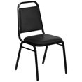 thumbnail image 1 of Flash Furniture Hercules Series Trapezoidal Back Stacking Banquet Chair in Black Vinyl, 1 of 9