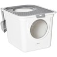 thumbnail image 1 of PawHut Enclosed Cat Litter Box, Kitty Litter Box with Scoop, White, 1 of 10