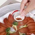 thumbnail image 5 of Microwave Plate Cover Transparent Cover 9.2 Inch An Ti Splatter Lid With Steam Vents Holes And Handle Microwave Cover For Food Microwave Oven Heating Cover Oil Proof Cover Freezer Bags Slider Sandwich, 5 of 5
