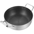 thumbnail image 4 of Casserole en Acier Inoxydable à Double Poignée, Casserole Antiadhésive pour Soupe, Poêle à Frire (22 cm), 4 of 8