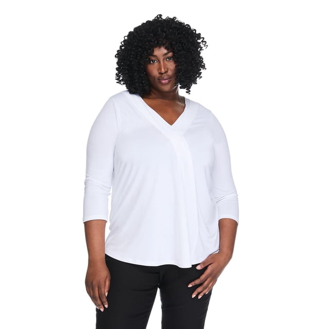 Lane Bryant Women's Plus Pleated Top