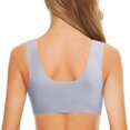 thumbnail image 4 of Womens Bras No Underwire Front Closure Wire Push up Bra Womens No Steel Ring French Womens Front Close Bra T Back Plus Size Seamless Unlined Bra For Large Bust, 4 of 5