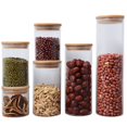 thumbnail image 4 of Glass Jars with Airtight Lids Large Durable Storage Jar for Sauces Pickled Vegetables  2, 4 of 8