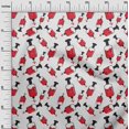 thumbnail image 3 of oneOone Jersey en Viscose Rouge Tissu Virus Médical Matière de Robe Tissu Imprimé Tissu au Mètre 60 Pouces de Large, 3 of 4
