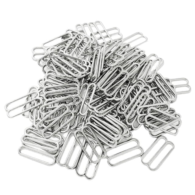 veasfak Lots of 100 Bra Accessories Rings Sliders Hooks For Straps Size 8 Shapes