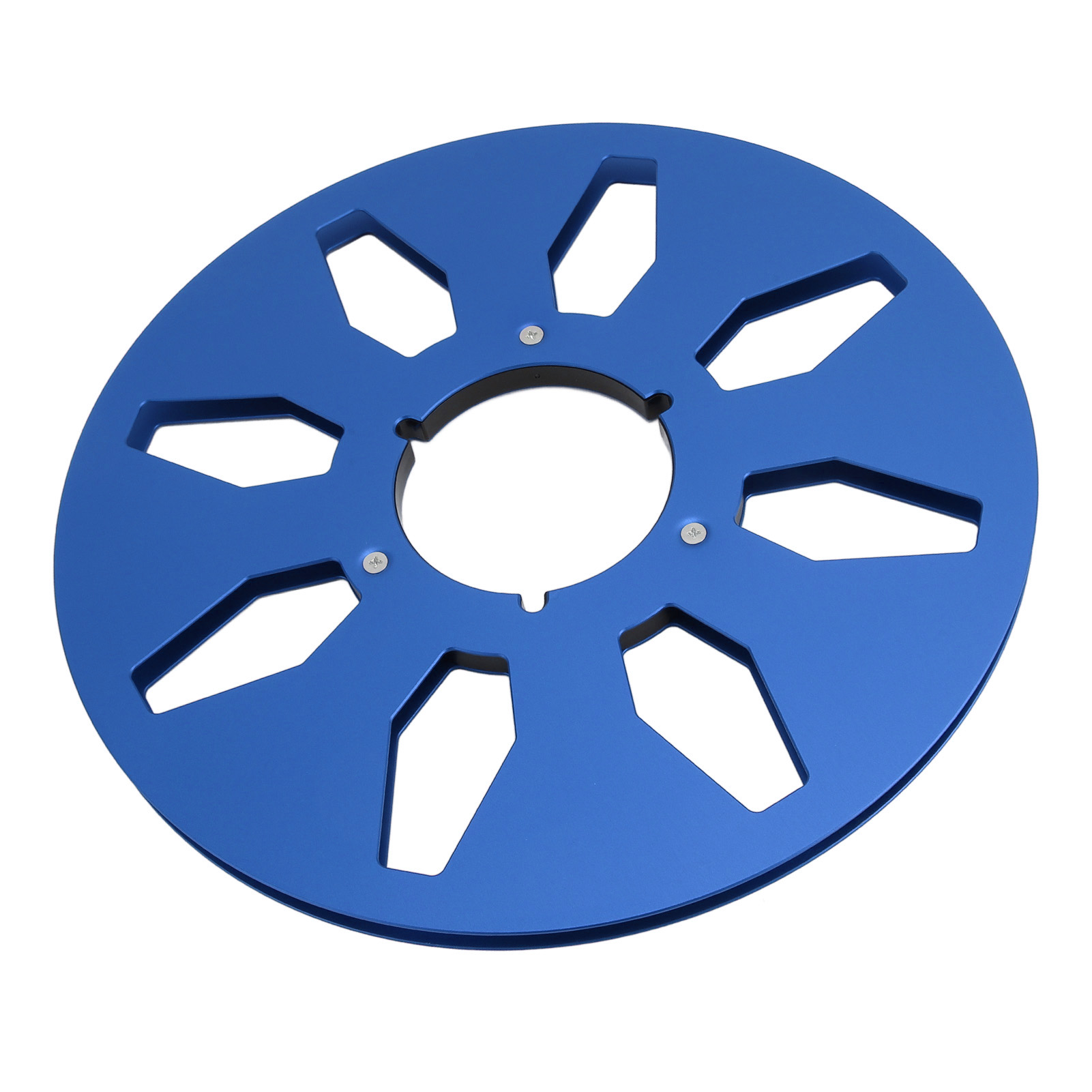 1/4 10.5 Inch Empty Take Up Reel to Reel for ,Professional 8 Hole Empty Tape Reel, Aluminum Alloy Universal Opening Machine Part Sound Tape Takeup Reel for NAB Recording