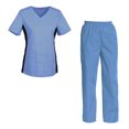 thumbnail image 1 of Women's Scrubs Set Scrub Top and Pants Scrubs Set, 1 of 3