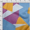 thumbnail image 3 of oneOone Rayon Purple Fabric Geometric Abstract Random Shapes Sewing Craft Projects Fabric Prints By Yard 56 Inch Wide, 3 of 4