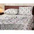 thumbnail image 4 of RUVANTI 100% Cotton Full Sheets, Percale Full Size Set, Dandelion Field, 4 of 5