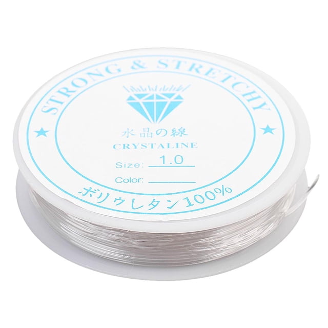 veasfak Stretch Elastic Beading Thread Cord Clear 10 meters Jewellery Making 1.0mm