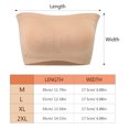 thumbnail image 3 of MOVTOTOP 3pcs Strapless Bras Removable Padding Lady Shear Tube Top Supporting Bras Seamless Bras Size M, 3 of 6