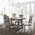 thumbnail image 2 of Lindsey Farm Ensemble de Table Tréteau 5 Pcs Gris Pâle, 2 of 9