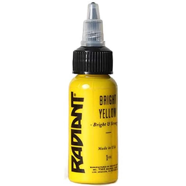 Radiant Colors Tattoo Ink - BRIGHT YELLOW 1oz