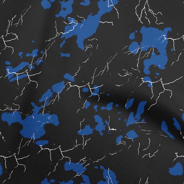 oneOone Cotton Cambric Blue Fabric Abstracts Fabric For Sewing Printed Craft Fabric By The Yard 56 Inch Wide