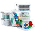 thumbnail image 1 of Citylife 3.2 Qt 6 Packs Small Storage Bins with Lids Plastic Storage Containers for Organizing Stackable Clear Storage Boxes Storage case, 1 of 1