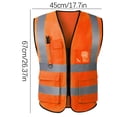 thumbnail image 2 of Mens Safe Vest, High Visibility Protective Work Clothes, Outdoor Work Belt, Reflective Strip, 2 of 4