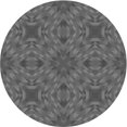 thumbnail image 1 of Ahgly Company Tapis de Zone Rond Gris Transitionnel pour Intérieur Lavable à la Machine, 4 Pieds Rond, 1 of 7