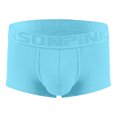 thumbnail image 1 of ylioge Mens Modal-Underwear Casual Ribbed Mid Waisted Soft Breathable Boxer Briefs Basic Solid Stretchy Comfort Loungewear Workout Underpants, 1 of 6
