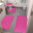 thumbnail image 2 of Rbaofujie Bedroom Rugs Memory Foam Bath Mat 4 Set Bathroom Rugs for 4 Pcs Toilet Mats Universal Soft Comfortable Water Absorption Non-Slip Thick Machine Washable Easier To Dry Dark Rugs for Bathroom, 2 of 7