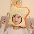thumbnail image 2 of Women Winter Hat Novelty Plush Toast Cap Full Headgear Party Photo Props, 2 of 9