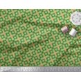 thumbnail image 2 of Soimoi Modal Satin Fabric Check & Moroccan Ethnic Print Fabric by the Yard 42 Inch Wide, 2 of 3