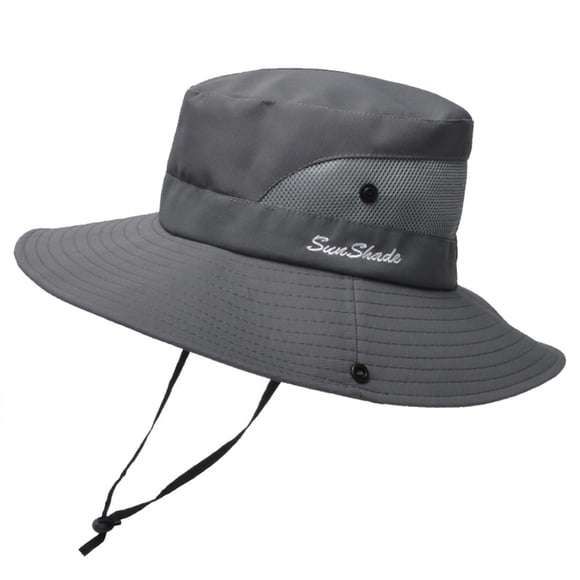 EQWLJWE Sun Hat Wide Brim Sun Hat for Men/Women, UPF 60+ Waterproof Bucket Hat UV Protection Boonie Hat for Fishing Camping Hiking Garden
