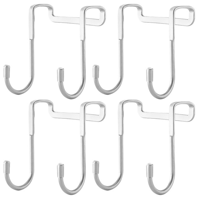 MIANGASTORE 4 Pcs Crochets de Porte par-Dessus l'Armoire Robustes en Acier Inoxydable pour Armoire Garde-Robe
