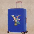 thumbnail image 1 of Luggage Cover Scratch Resistant Trolley Protective Case Apply To 18-32 Inch Golden Flower Print Suitcase Travel Accessory Covers 8Golden flower Y M (22-25inch), 1 of 6
