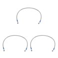 thumbnail image 4 of VONKY Motorcycle Brake Oil Hose Line Pipe Fitting Stainless Braided Steel Silver 85cm 3Set, 4 of 6