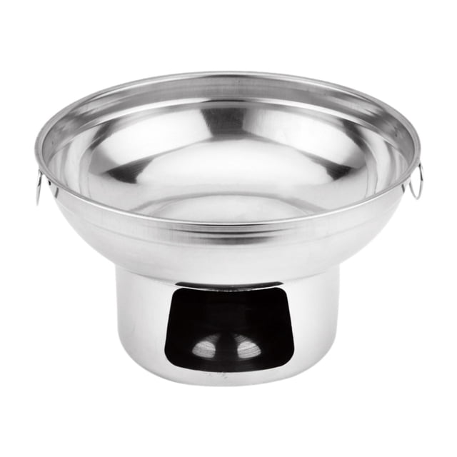 jifeng Marmite de Camping Extérieure en Acier Inoxydable, Marmite Chaude, Batterie de Cuisine de Table, Marmite Thaï Sans Couvercle à Double Poignée pour la Cuisson, Maison, Fête, Pique-Nique m