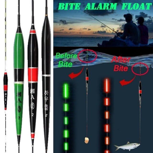 Estbridge Electronic LED Light Automatically Fish Bite Alarm Night Fishing Floats Bobbers