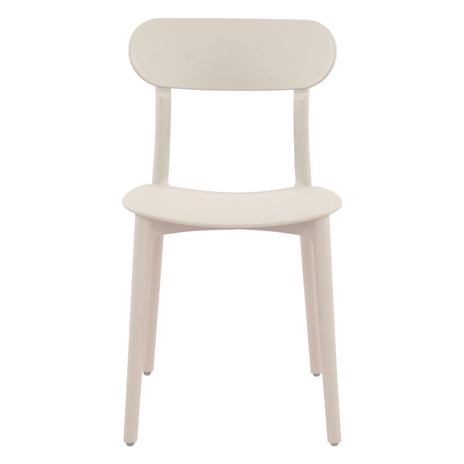 Patioflare Stacking Chair Set, Cream, 2-Pack