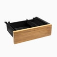 thumbnail image 1 of Desky Minimal Under Desk Drawer - Teak Hardwood / Black, 1 of 10