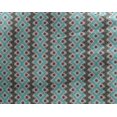 thumbnail image 4 of oneOone Georgette Viscose Fabric Diamond & Chevron Ikat Printed Fabric 1 Yard 42 Inch Wide, 4 of 4